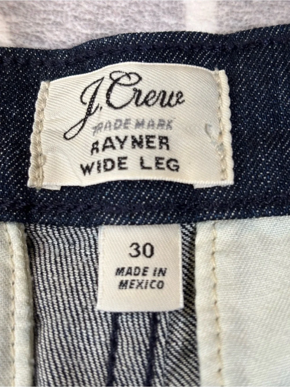 J. Crew Jeans, Rayner Wide-Leg Denim, Crop, W30, 30x24, Trouser Jeans